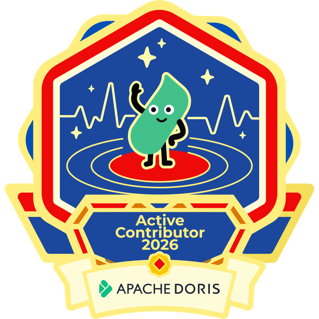 Apache Doris Active Contributor 2026 badge
