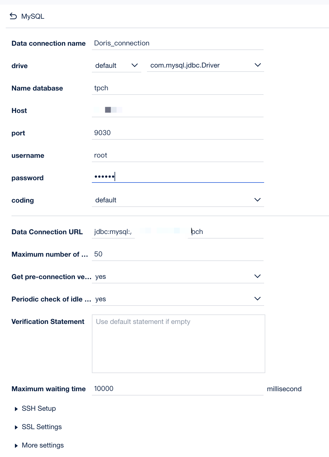 connection information