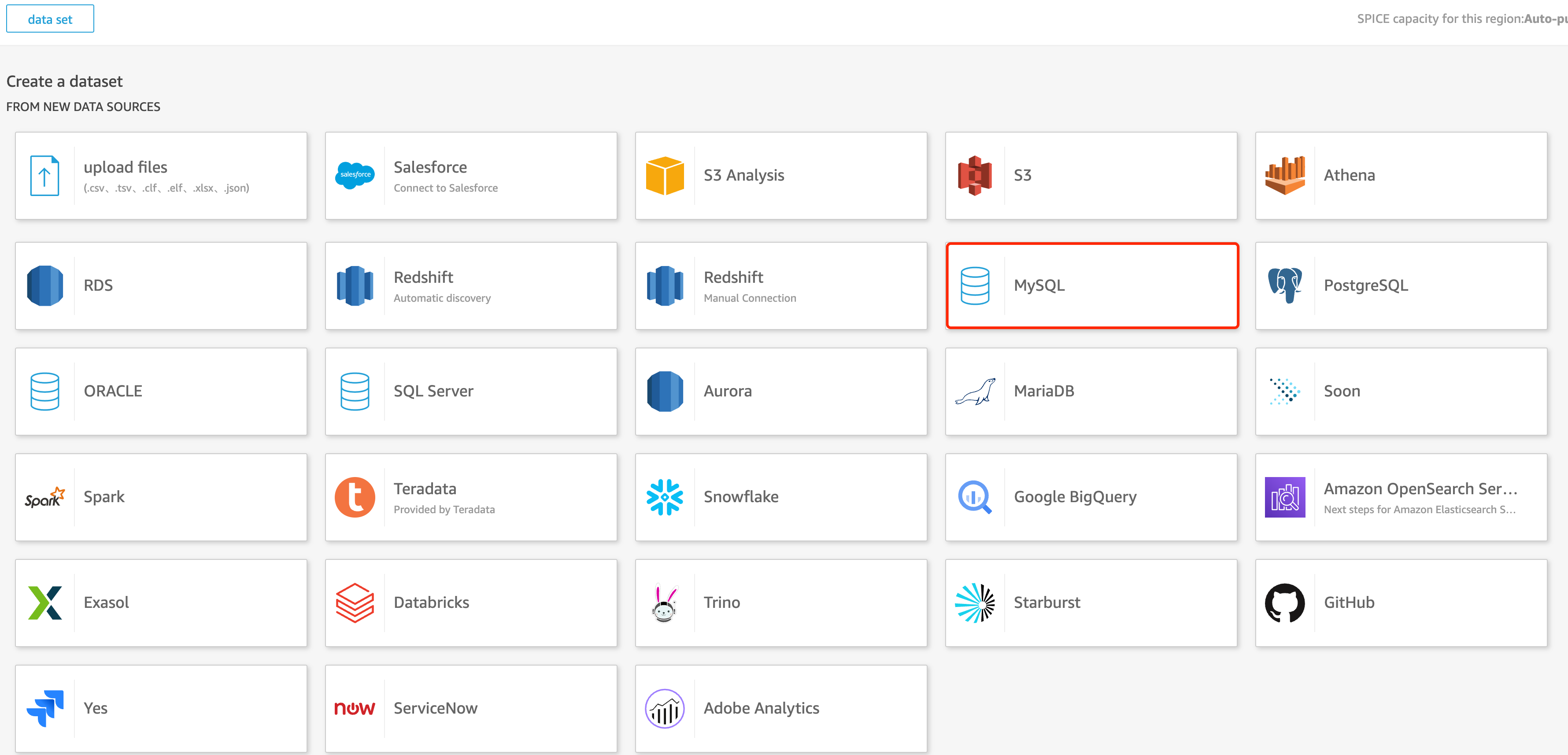 database select